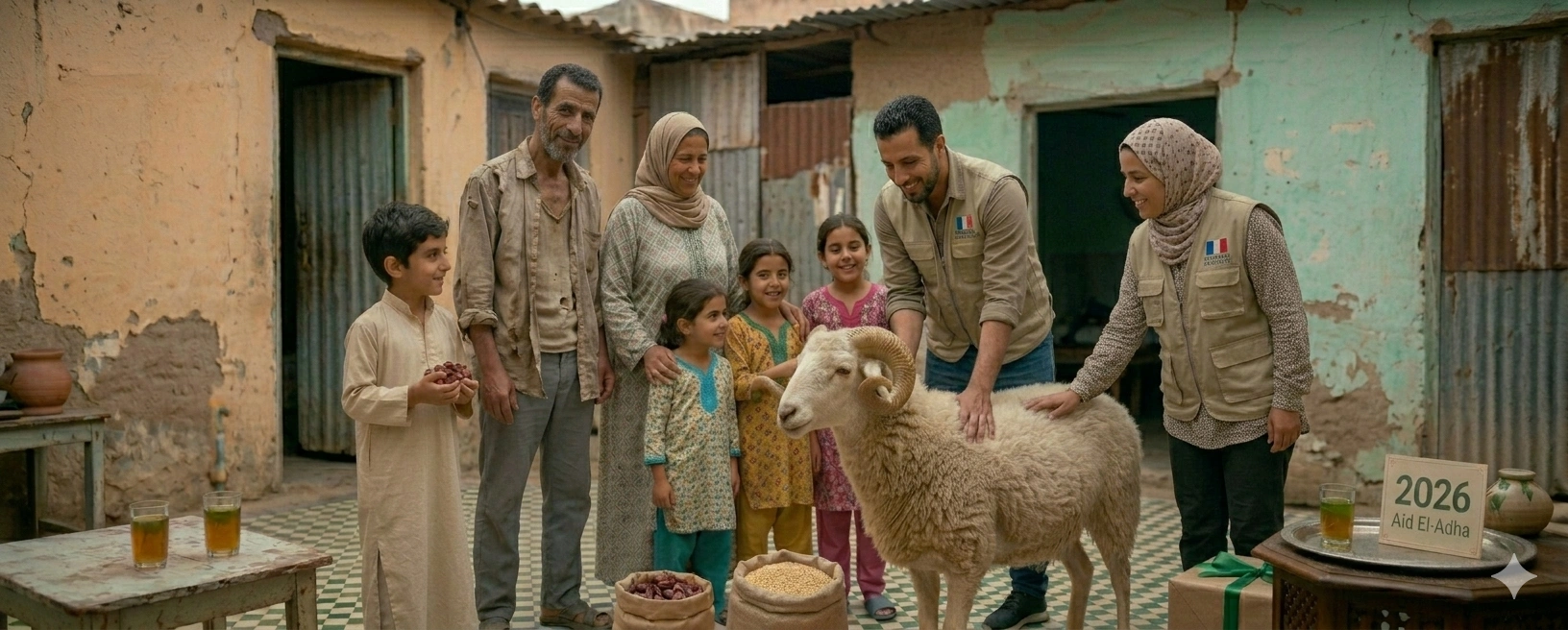 Aïd El Adha 2026 — Offrir un mouton à une famille dans le besoin au Maroc