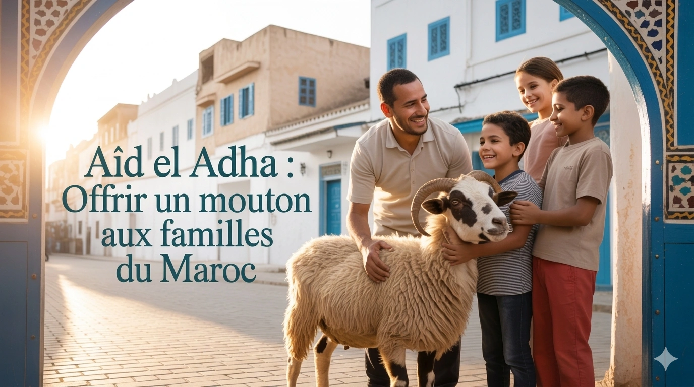 Don de mouton Aïd El Adha Maroc