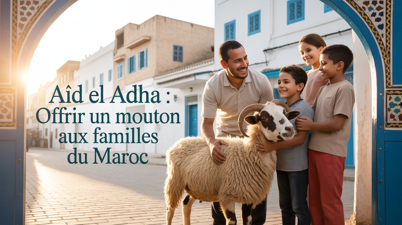 Don de mouton pour l'Aïd El Adha au Maroc — MRE & Généreux