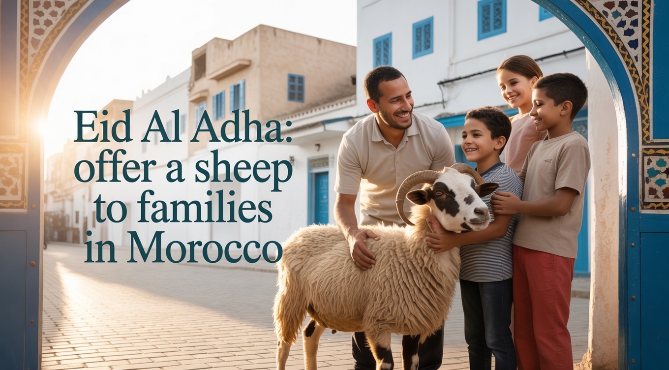 Sheep donation for Eid Al Adha in Morocco — MRE & Generous